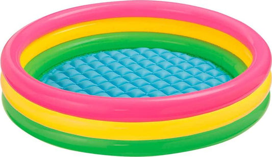 Intex Kiddie Pool - Kid's Summer Sunset Glow Design - 58 x 13-