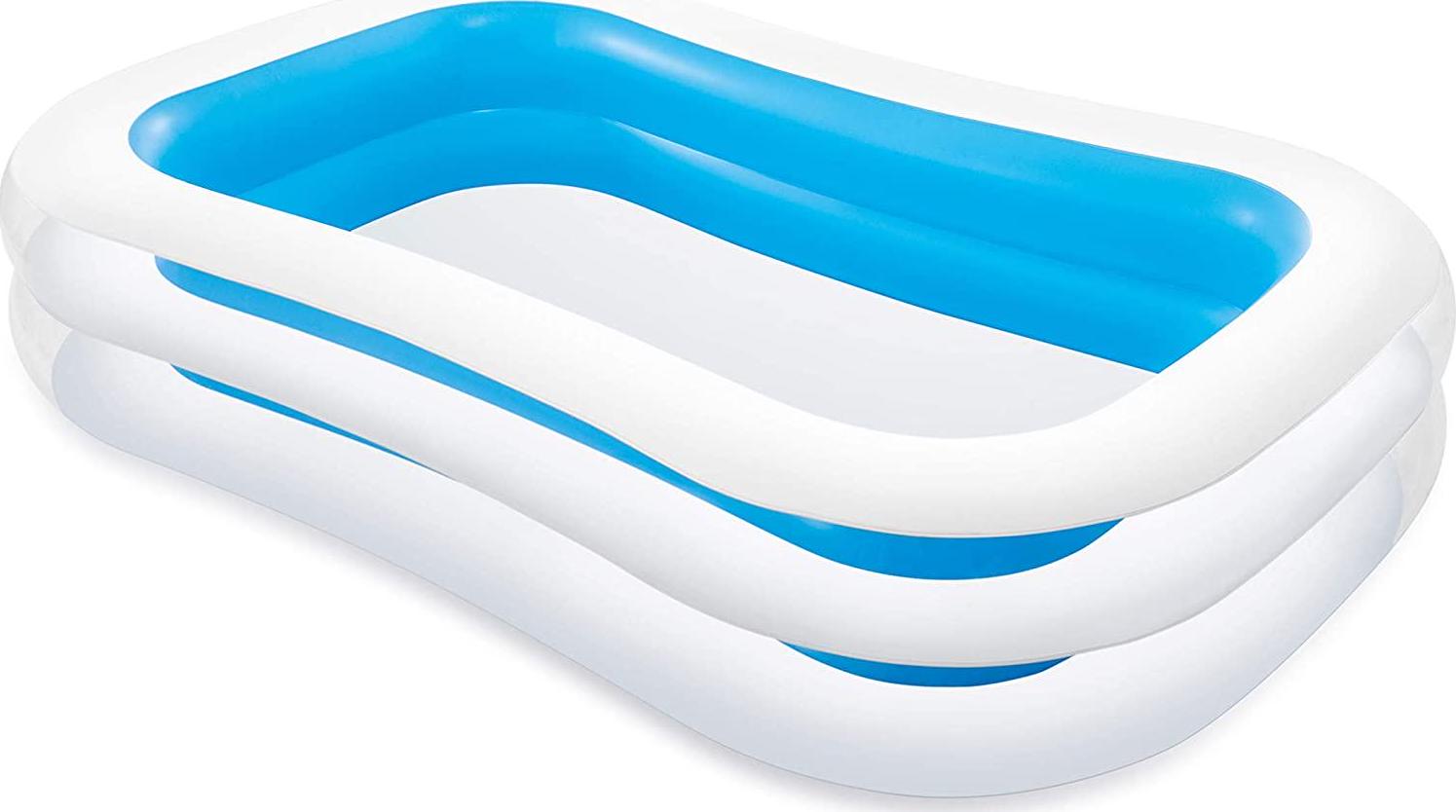 Intex Swim Center Family Inflatable Pool, 103 X 69 X 22 , for Ages 6+-