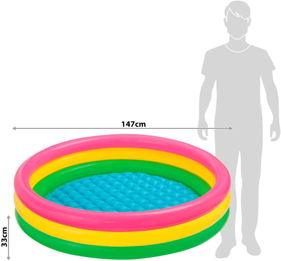 Intex Kiddie Pool - Kid's Summer Sunset Glow Design - 58 x 13