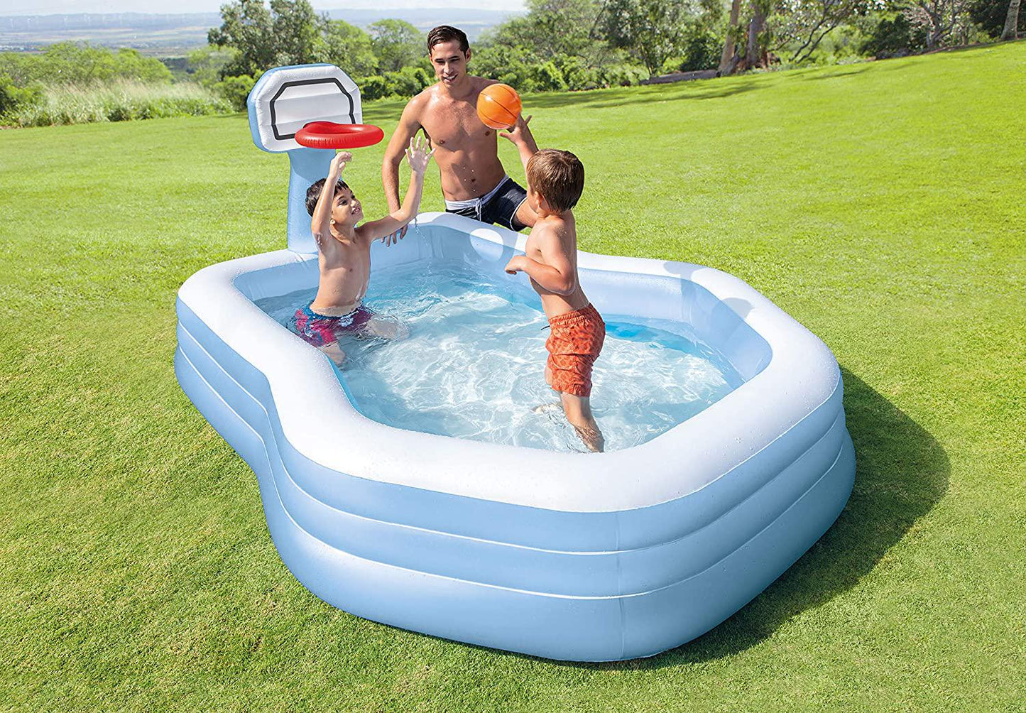 Intex Shootin' Hoops Swim Center Family Pool, for Ages 3