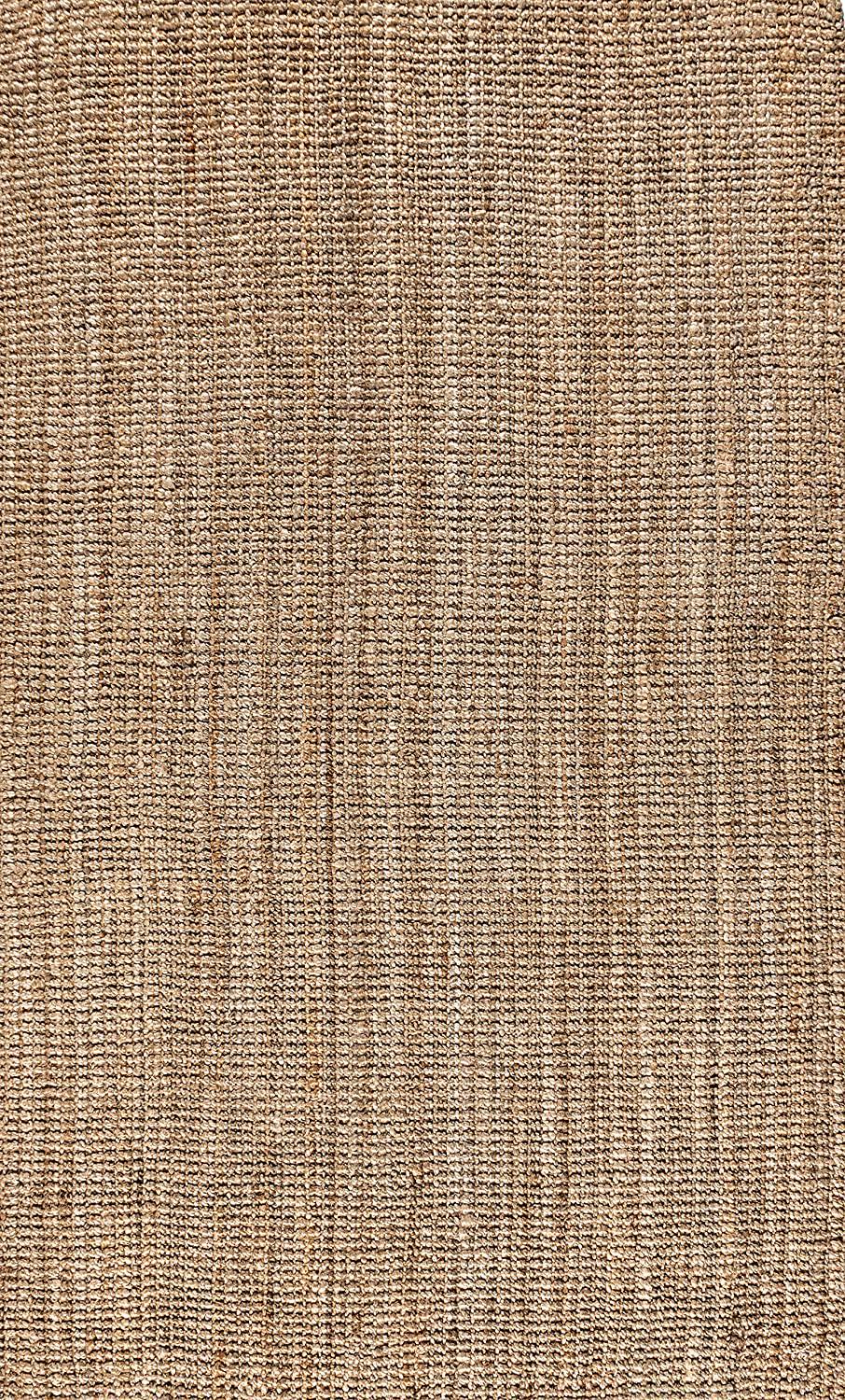 JONATHAN Y NRF102A-3 Pata Hand Woven Chunky Jute Indoor Area Rug Bohemian Farmhouse Easy Cleaning Bedroom Kitchen Living Room Non Shedding, 3 ft x 5 ft, Natural Color-