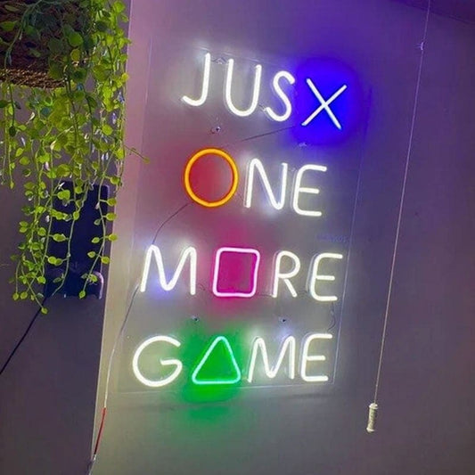 Just One More Game Neon Sign-