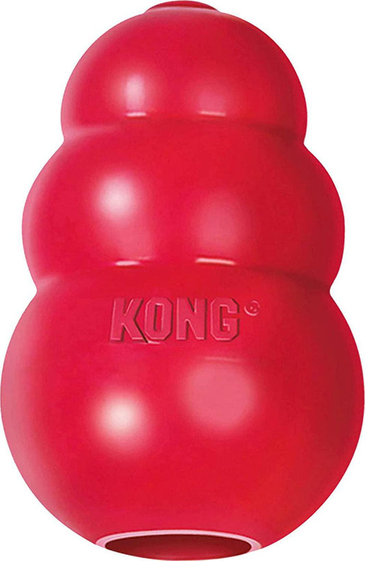 KONG - Classic Dog Toy, Durable Natural Rubber- Fun to Chew, Chase and Fetch - for Medium Dogs-