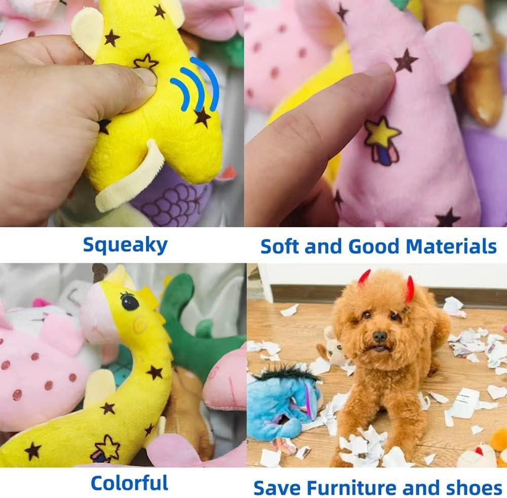 Kyatico 30 Pack Puppy Squeaky Toys Pet Dog Toys Squeeker for Pet Small Puppies Dogs