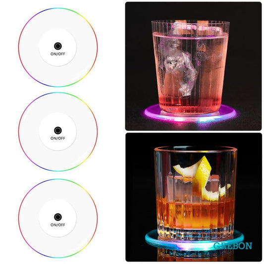 LED Coaster Glass Holder-