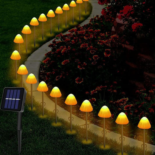 LED Solar Mushroom String Lights-