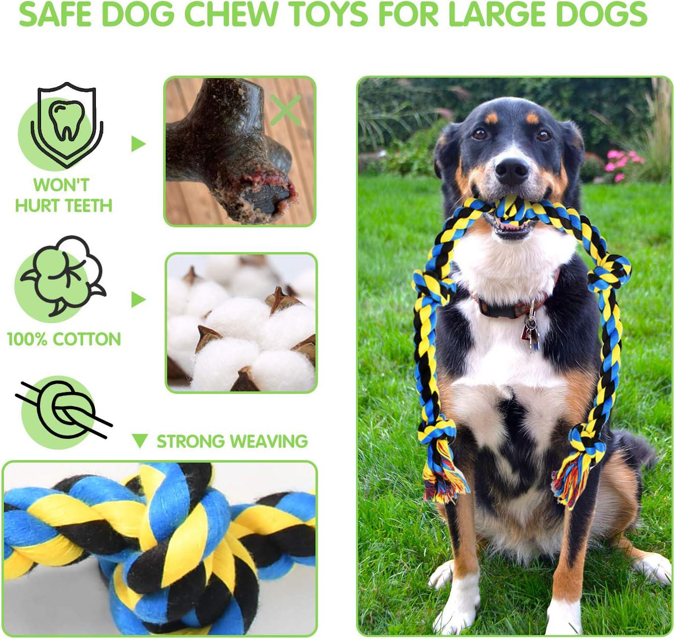 Large Dog Chew Toys, Tough Dog Toys for Aggressive Chewers Large Breed