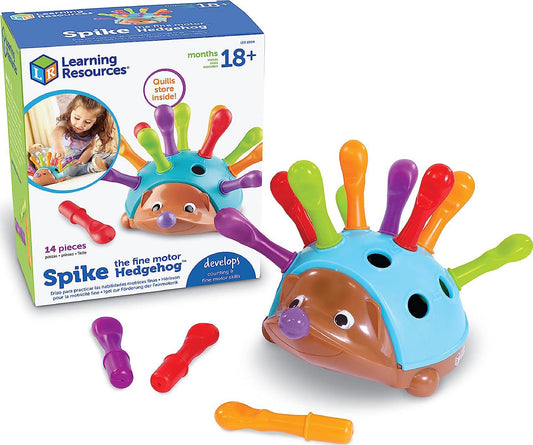 Learning Resources Spike The Fine Motor Hedgehog - 14 Pieces, Ages 18+ months Toddler Learning Toys,-