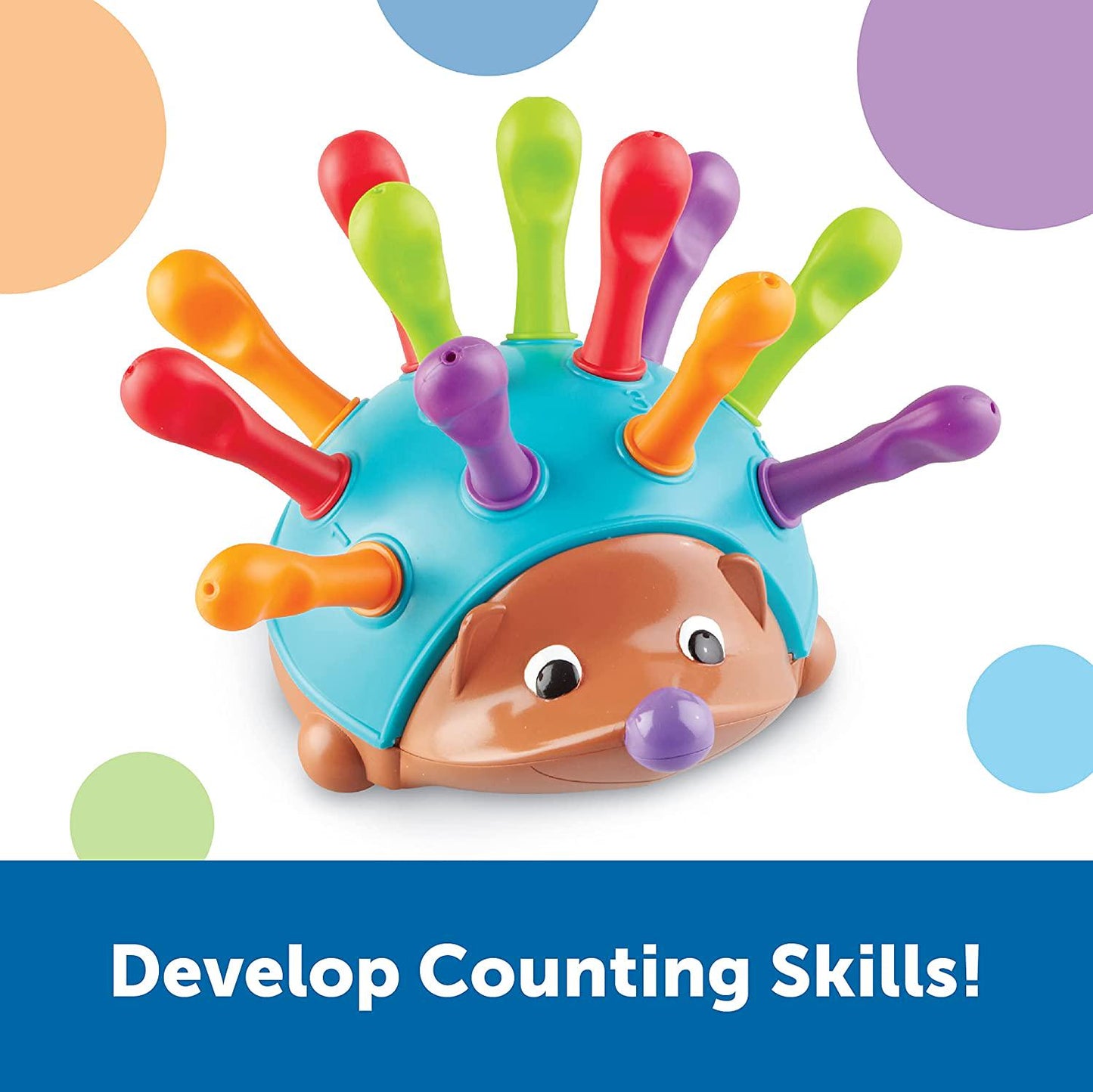 Learning Resources Spike The Fine Motor Hedgehog - 14 Pieces, Ages 18+ months Toddler Learning Toys,