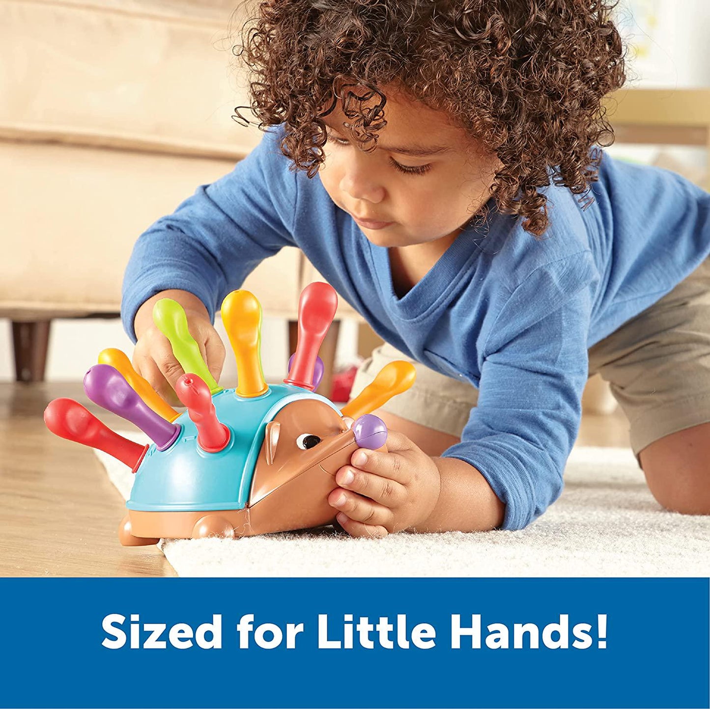 Learning Resources Spike The Fine Motor Hedgehog - 14 Pieces, Ages 18+ months Toddler Learning Toys,