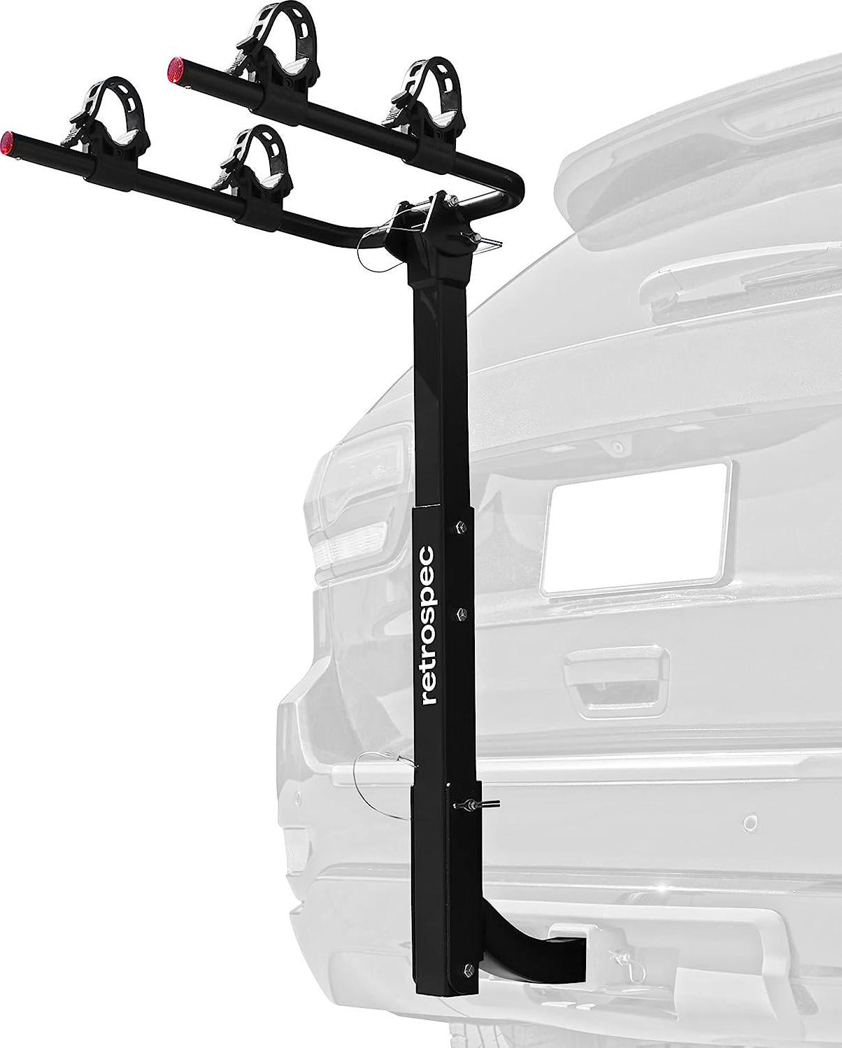 Lenox 2-5 - Bike Hitch Rack for Cars, Trucks, SUVs with 2 Hitch | Foldable Steel Frame with Anti-Rattle Adapter, Tie Down Cradles and Straps - Fits Most Frames-