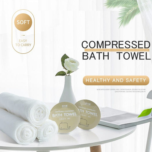 Magic Compressed Microfiber Disposable Soft Bath & Face Towel-