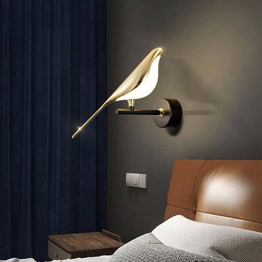 Magpie Bird Light Fixture-