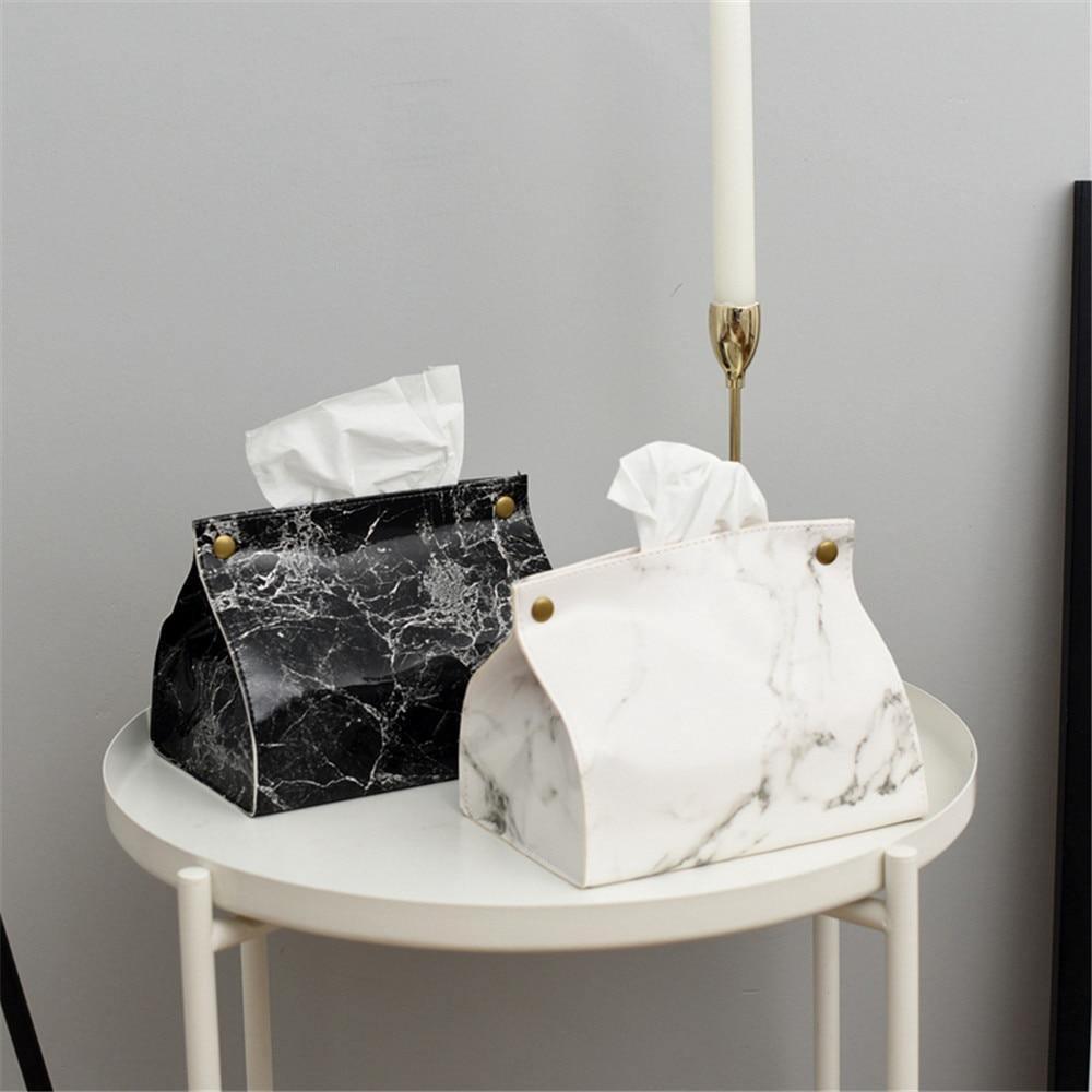 Marble Tissue Case-Facial Tissue Holders