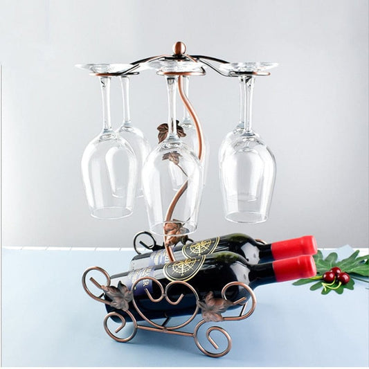 Metal Hanging Wine Glass Rank-