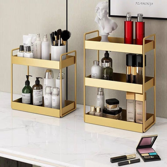 Metallic Gold Beauty Organiser-