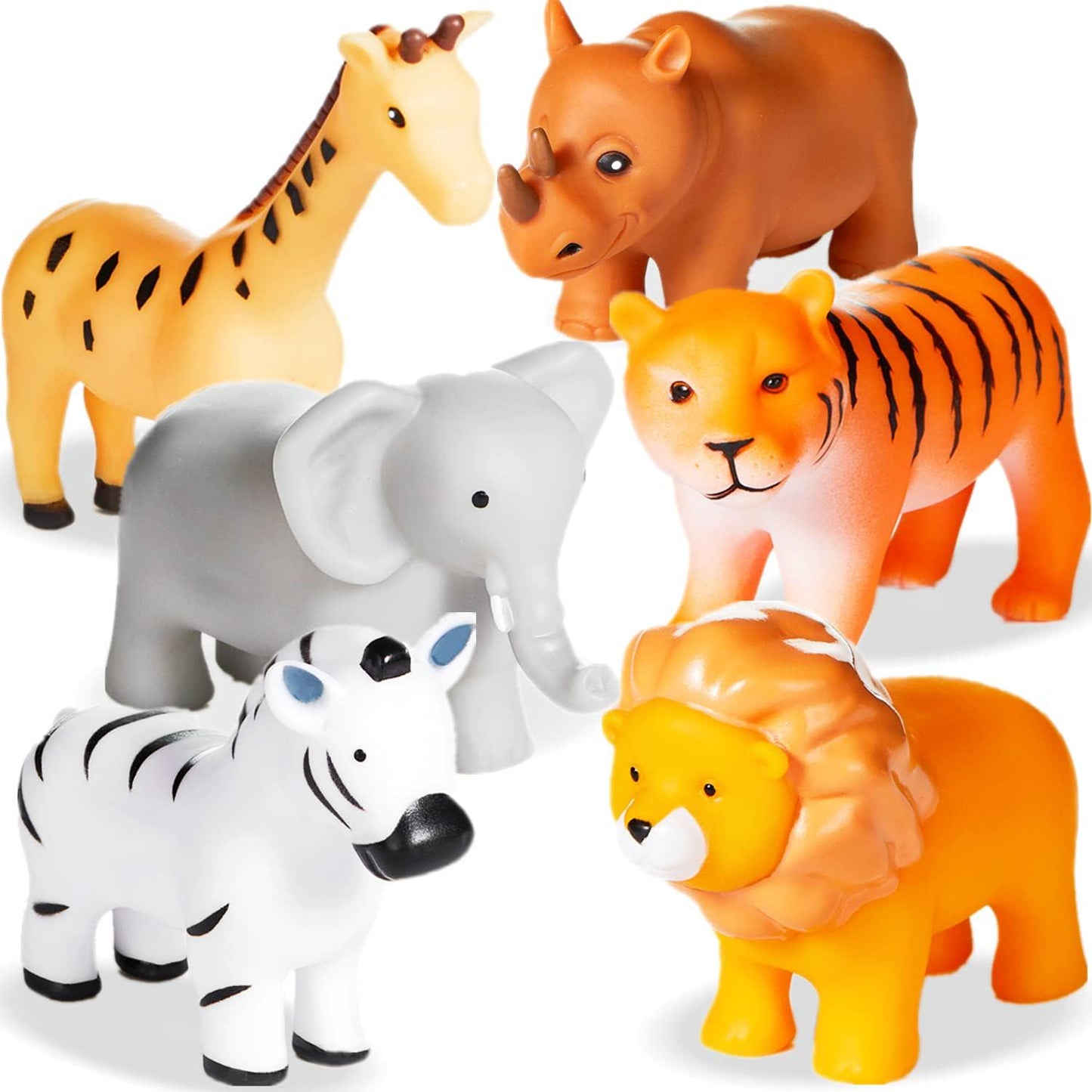 Mold Free Animal Baby Bath Toys for Toddlers/ Infants 6 - 12- 18 Months, No Hole No Mold Bathtub Toys,-