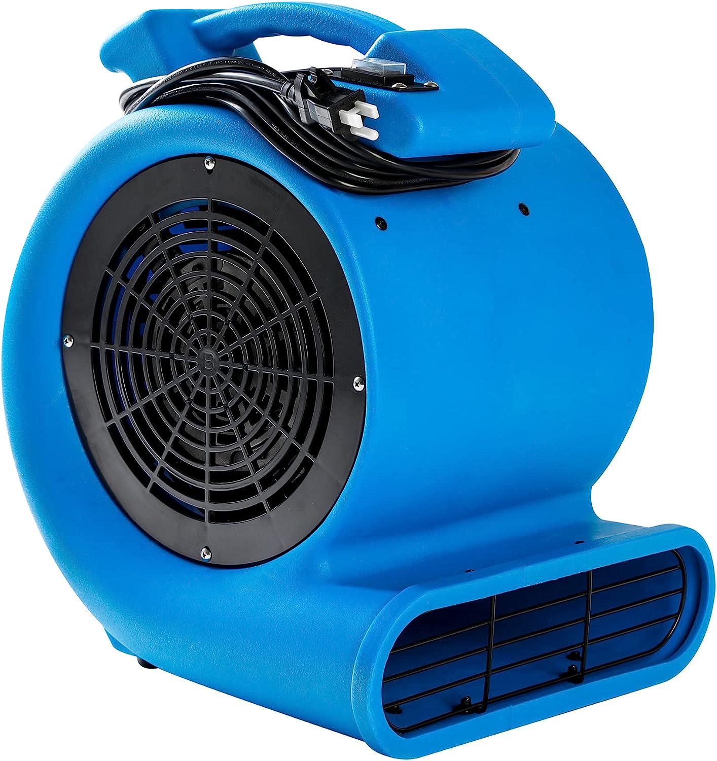 2-Speed 1/2HP 2200CFM Air Mover Floor Carpet Dryers (Blue)