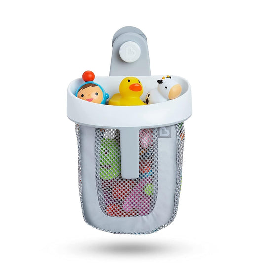 MunchkinÂ Super Scoop Hanging Bath Toy Storage with Quick Drying Mesh, Grey-