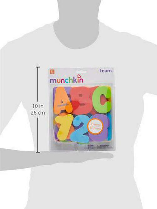 MunchkinÂ Learn Bath Letters and Numbers 36pc Toddler Bath Toy