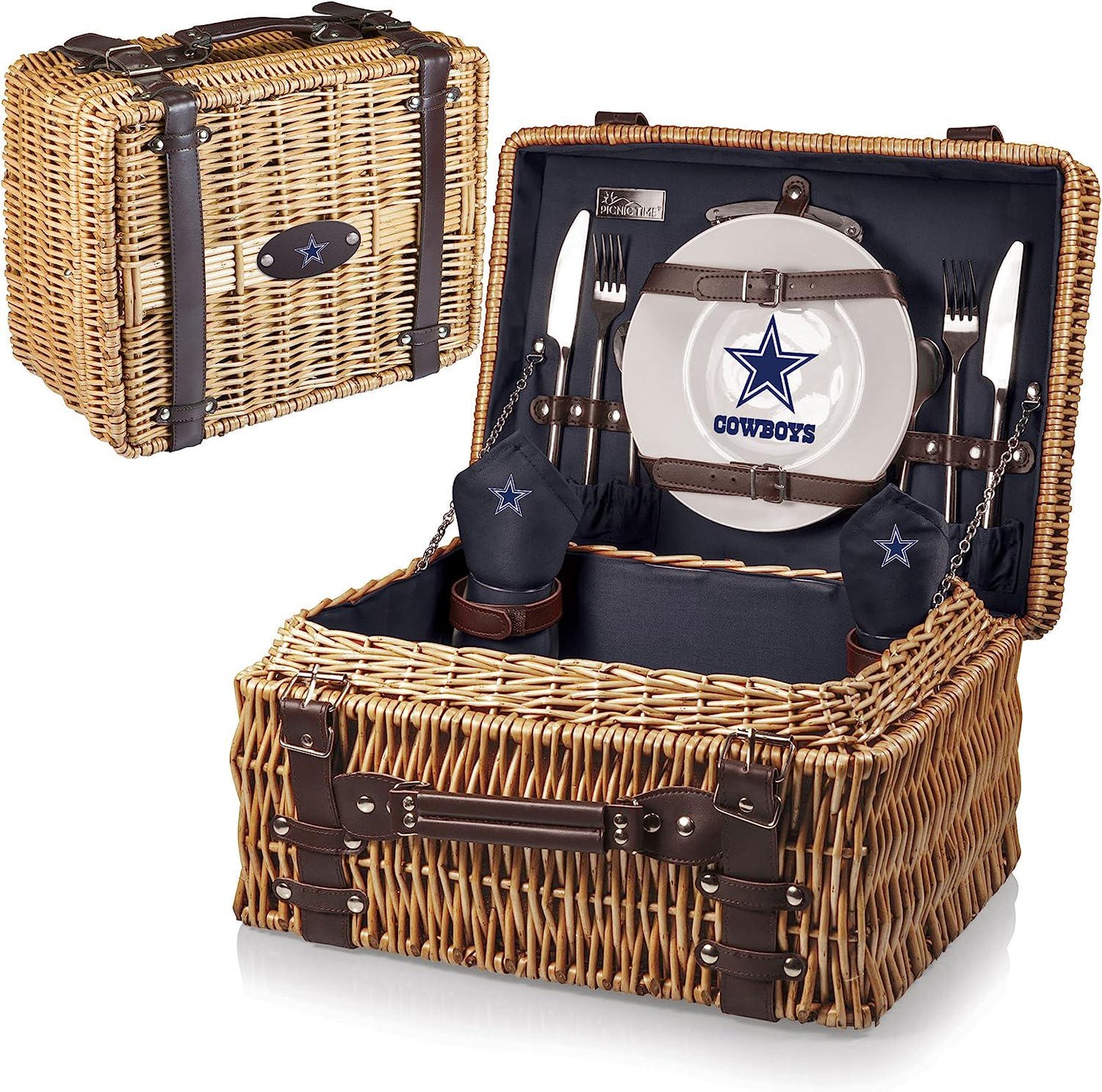 NFL Champion Picnic Basket with Deluxe Service for Two