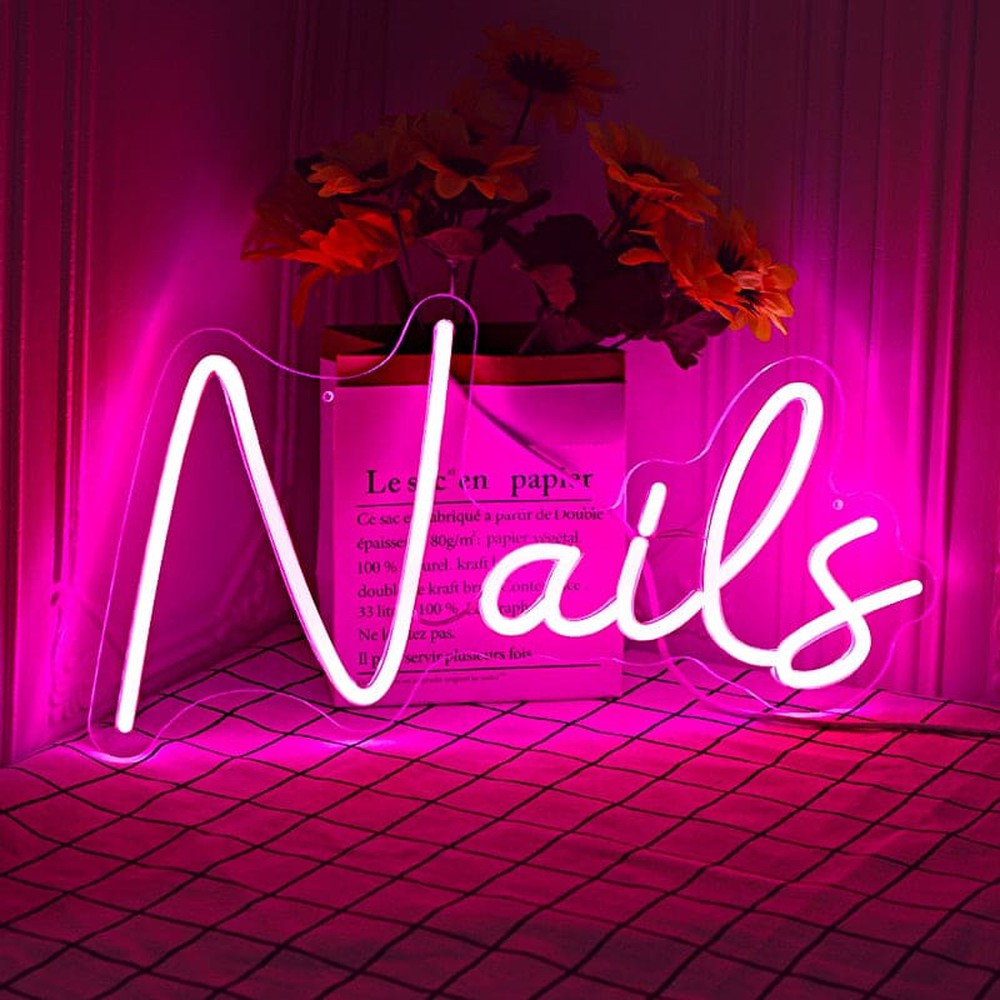 Nails Beauty Salon Neon Sign-