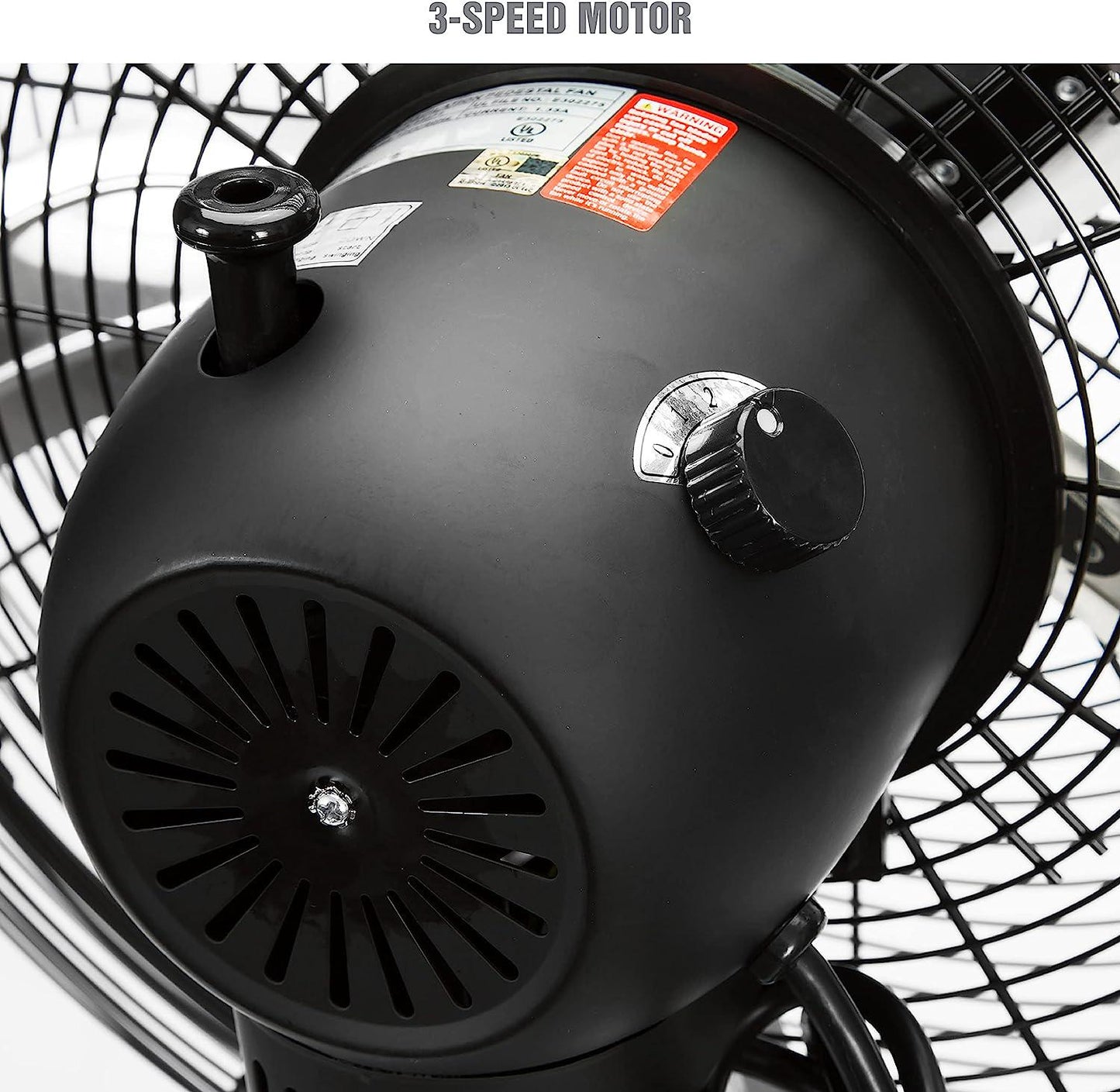 OEM24871 20 Oscillating Pedestal Fan, Commercial Fan For Worksites, Industrial Fans, High Velocity Shop Fan, 20 Inch