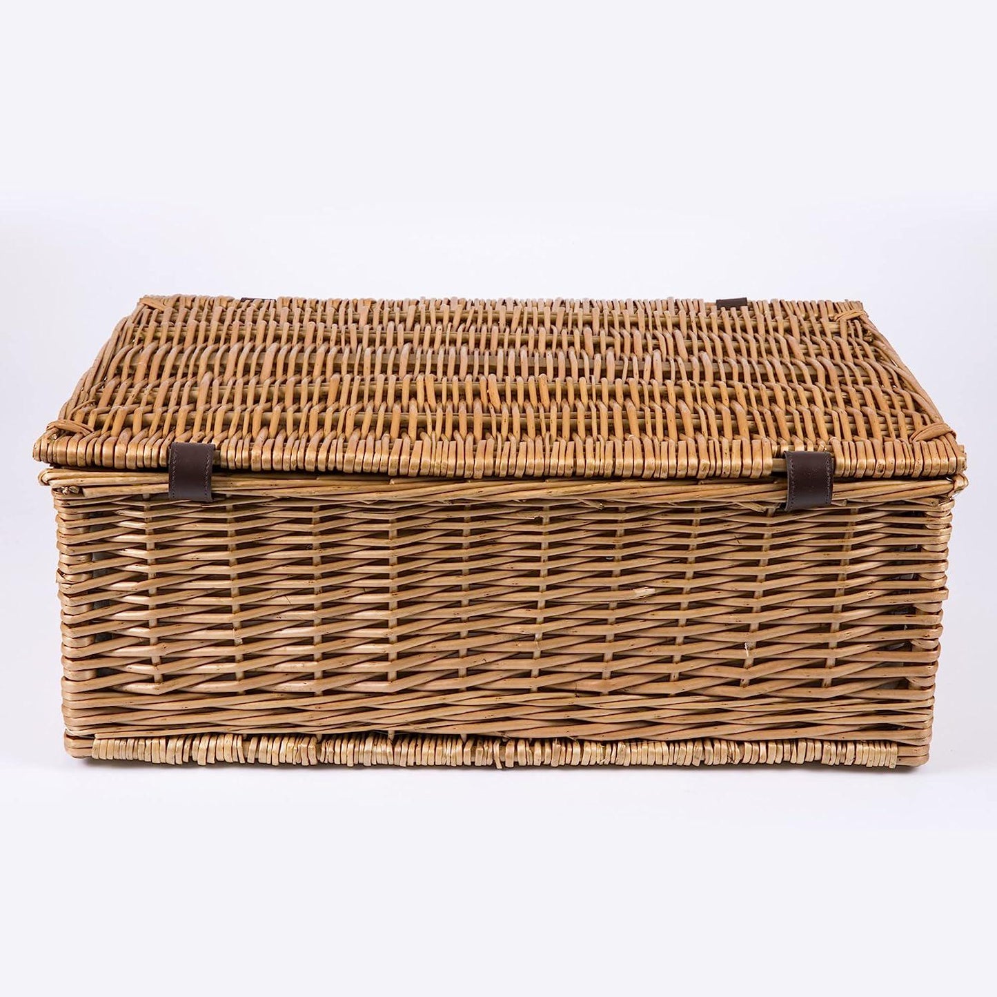 PICNIC TIME Newbury Wicker Picnic Basket Set for 4 Persons