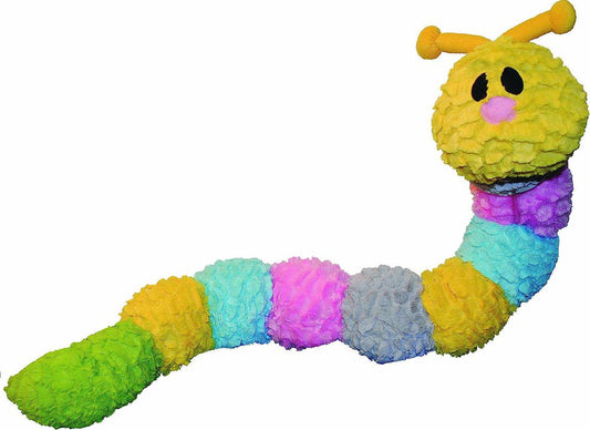 Pastel Caterpillar 35-Inch Squeak Toy for Dogs-