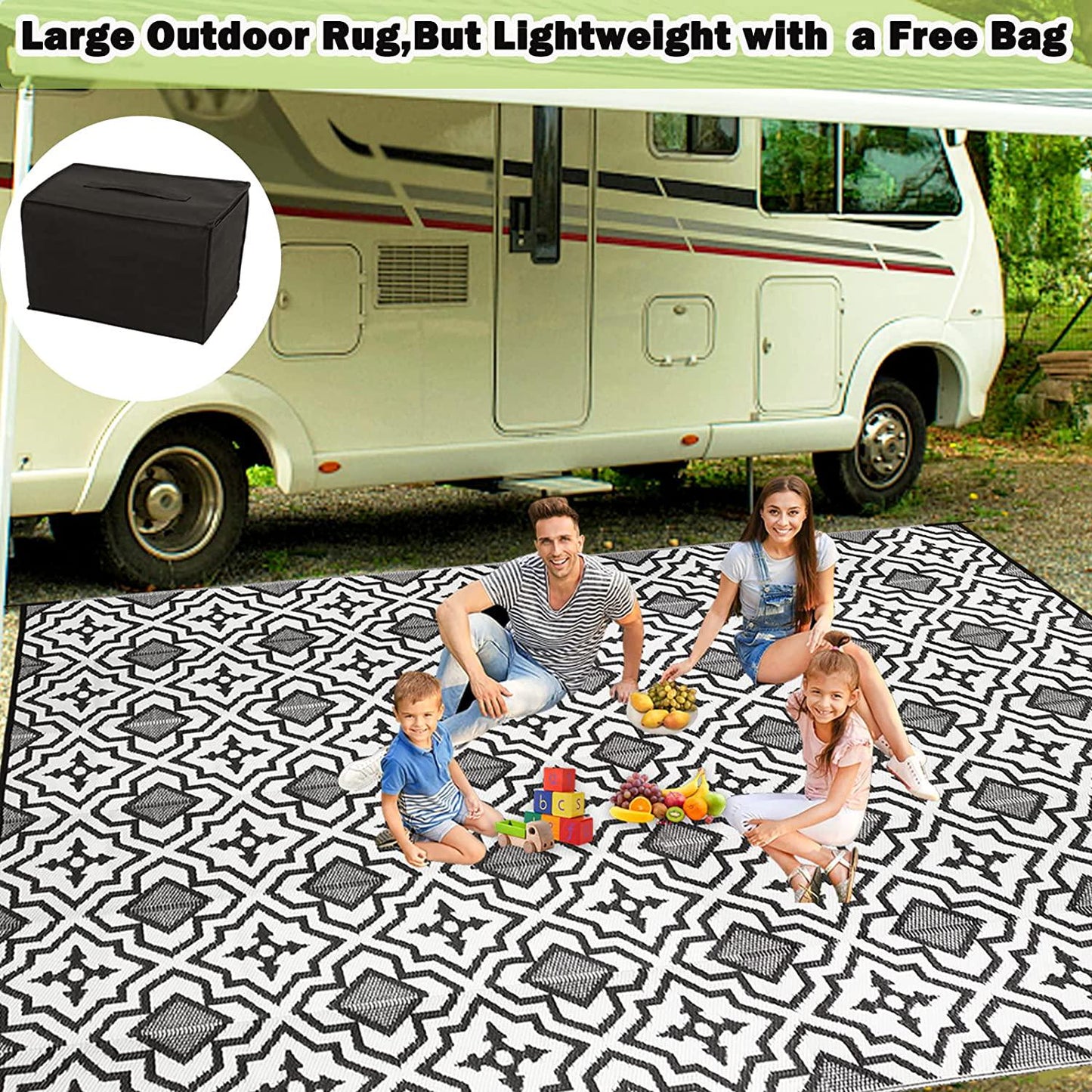Patio Rugs Outdoor 9x12 Clearance Waterproof Camping Rugs For Outside Your Rv Outdoor Plastic Straw Rug Deck Rugs Patio Mat Outside