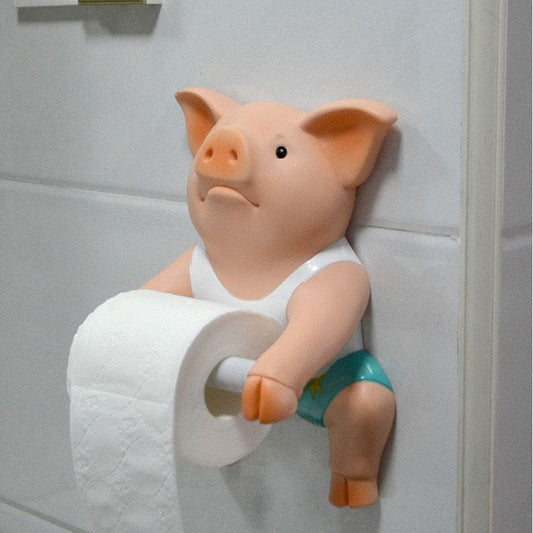Pig Toilet Paper Holder-