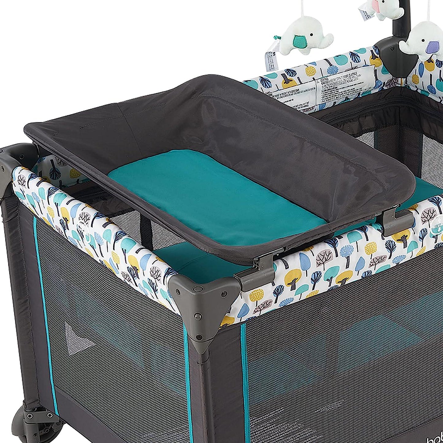 Portable Crib for Baby, Portable Baby Playpen with Detachable Bassinet and Changing Table-