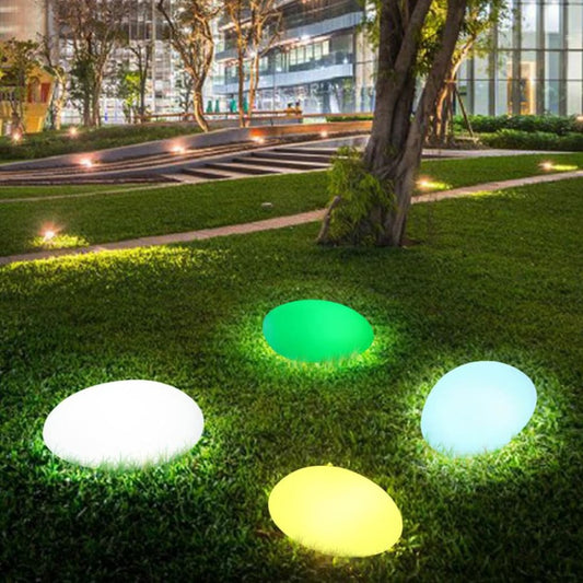 RGB Cobble Stone Solar Garden Light-
