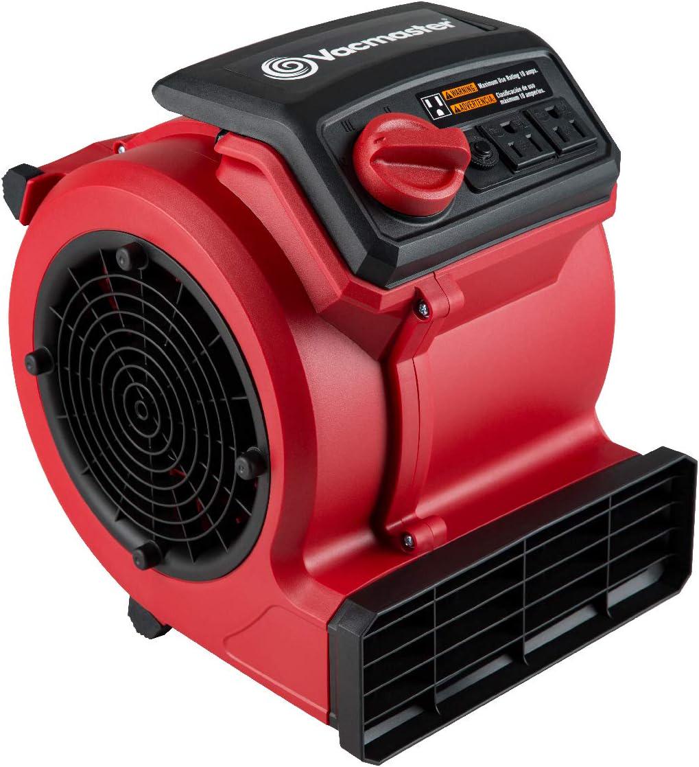 Red Edition AM201 1101 550 CFM Portable Air Mover Floor and Carpet Dryer for Drying and Cooling-