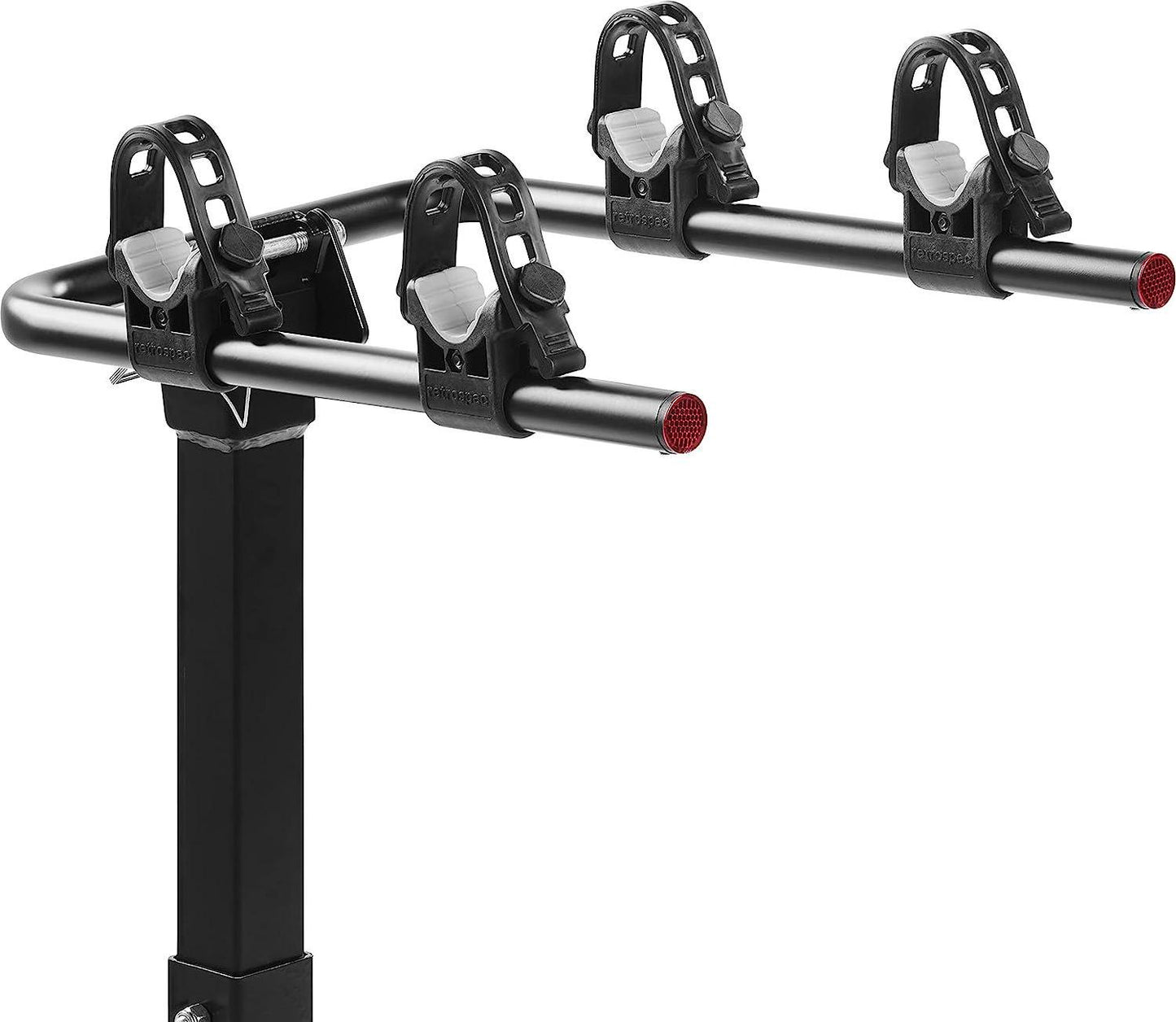Lenox 2-5 - Bike Hitch Rack for Cars, Trucks, SUVs with 2 Hitch | Foldable Steel Frame with Anti-Rattle Adapter, Tie Down Cradles and Straps - Fits Most Frames
