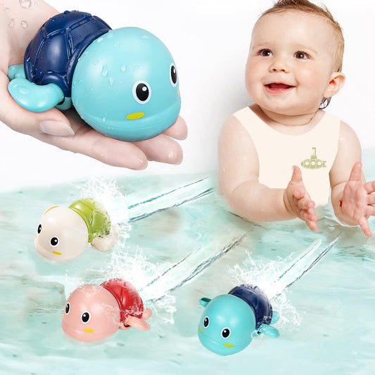 SEPHIX Bath Toys for Toddlers 1-3 Year Old Boys Gifts, Swim Turtle Water Bath Toys for Toddlers Boy Toys-