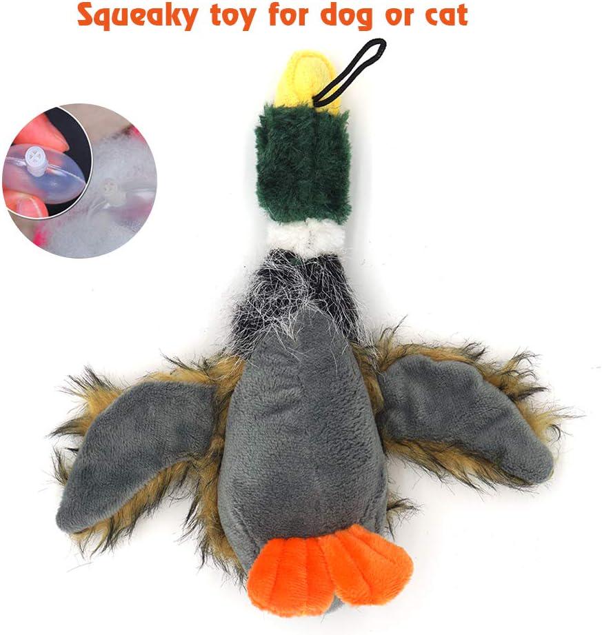 Plush Mallard Duck Dog Toy, Squeaky Dog Toy, Plush Dog Chew Toy for Large Dogs, 15-Inch