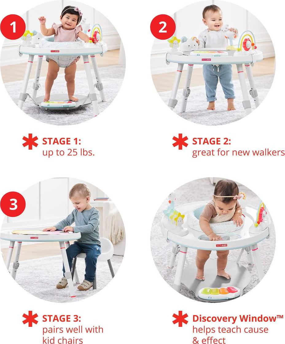 Baby Activity Center: Interactive Play Center with 3-Stage Grow-with-Me Functionality, 4mo+