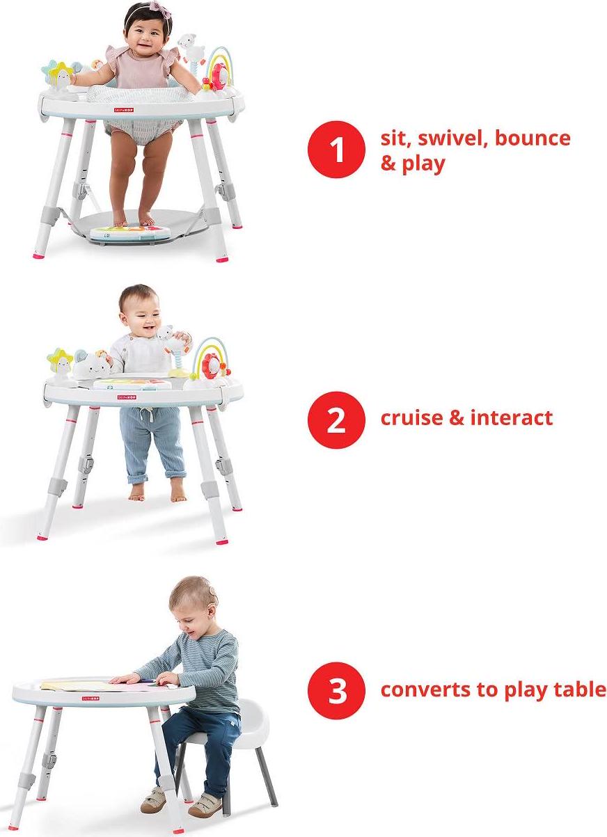 Baby Activity Center: Interactive Play Center with 3-Stage Grow-with-Me Functionality, 4mo+