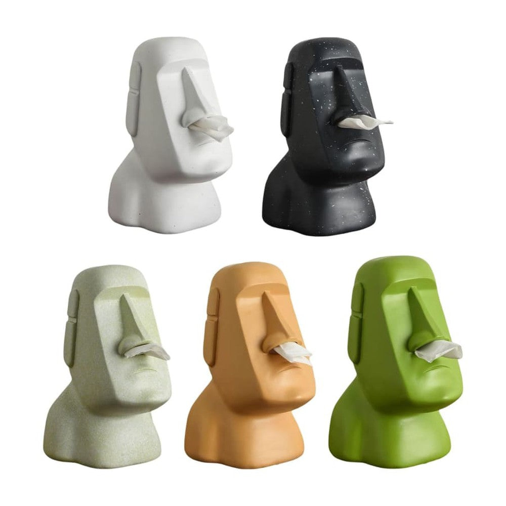 Stone Figure Facial Tissue Box-