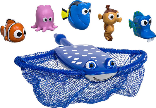 SwimWays Disney Finding Dory Mr. Ray's Dive and Catch Game, Bath Toys and Pool Party Supplies for Kids Ages 5 and Up-