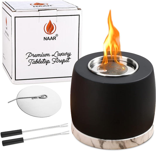 Tabletop Fire Pit - Durable and Stylish Design Mini Personal Table top Fireplace, Fire Bowl, Perfect for Indoor and Outdoor Gatherings, Outdoor Portable Tabletop Fire Pit-