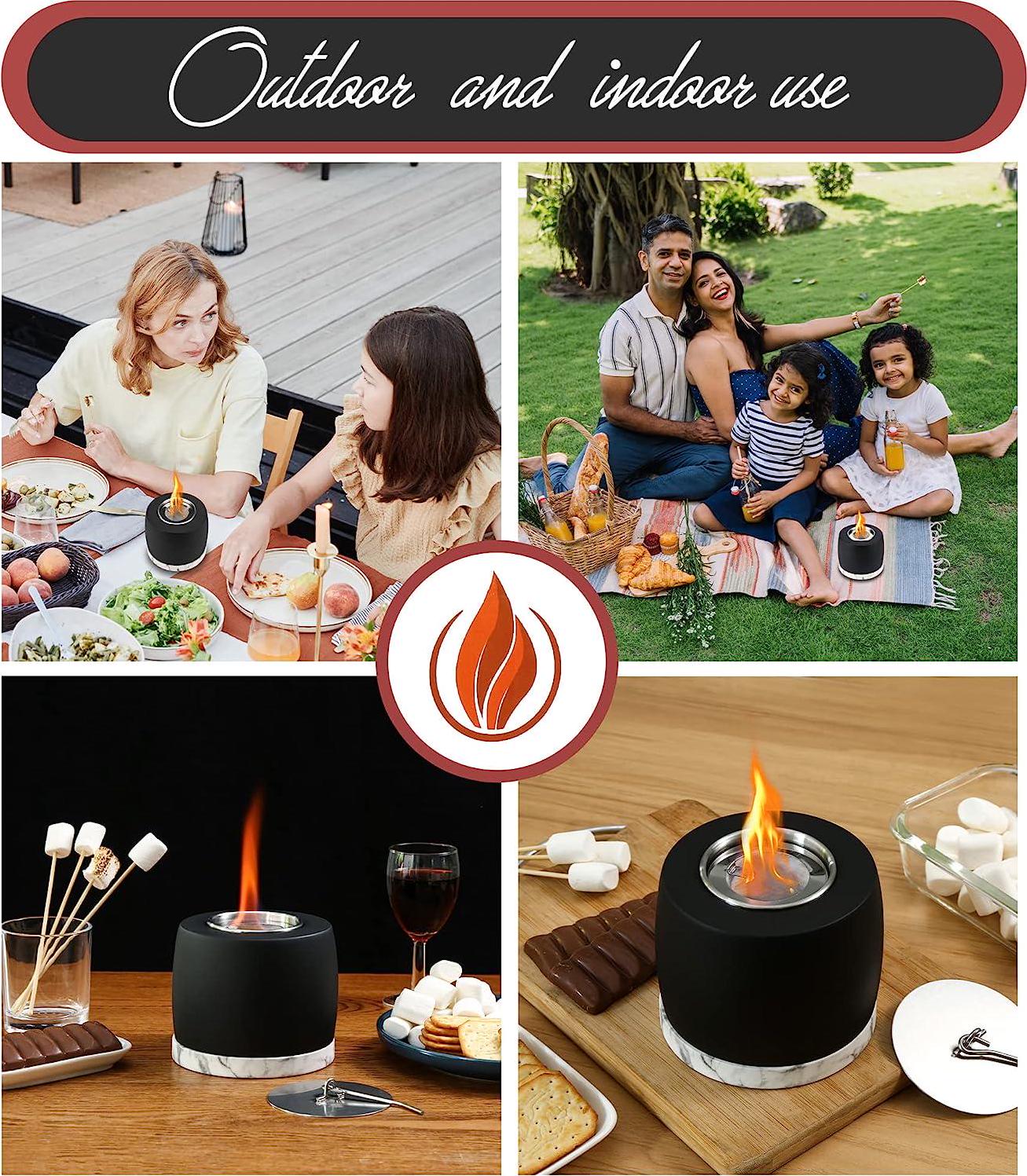 Tabletop Fire Pit - Durable and Stylish Design Mini Personal Table top Fireplace, Fire Bowl, Perfect for Indoor and Outdoor Gatherings, Outdoor Portable Tabletop Fire Pit