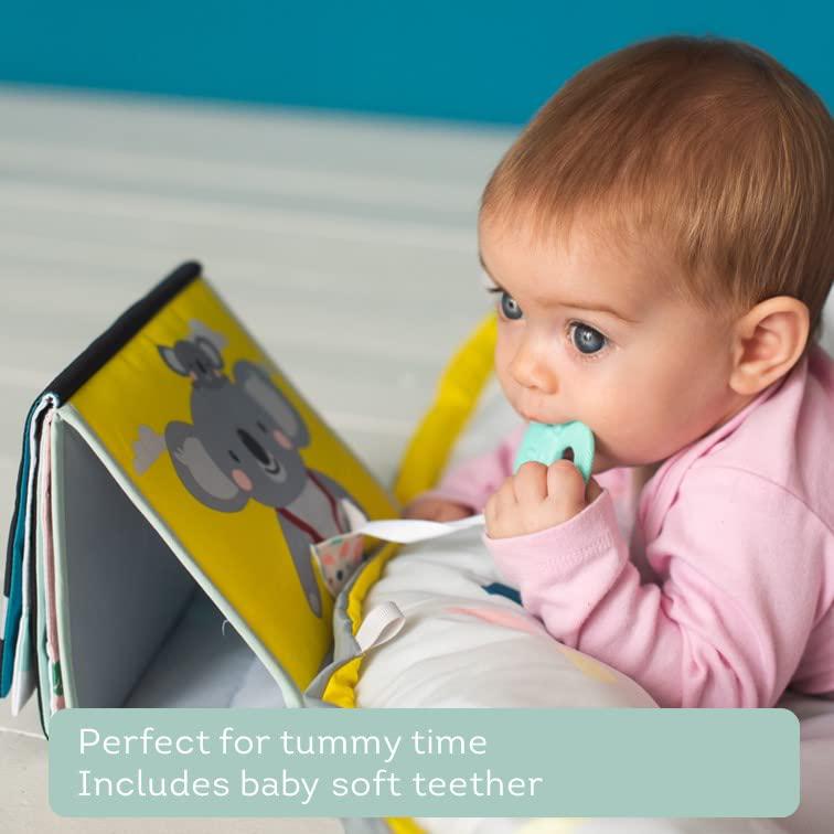 Koala Infant Tummy-time High Contrast Soft Crinkle Activity Book with Huge Baby Safe Mirror