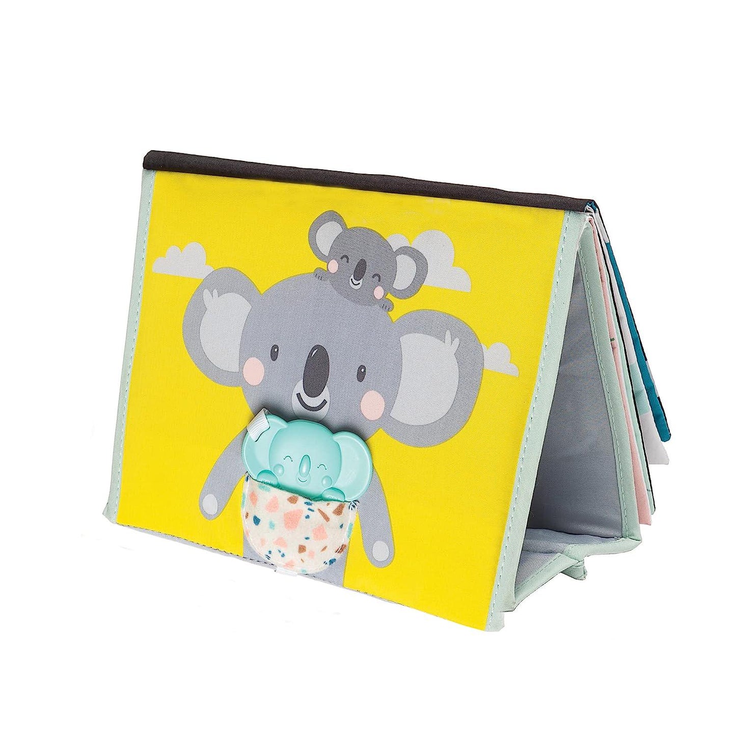 Koala Infant Tummy-time High Contrast Soft Crinkle Activity Book with Huge Baby Safe Mirror