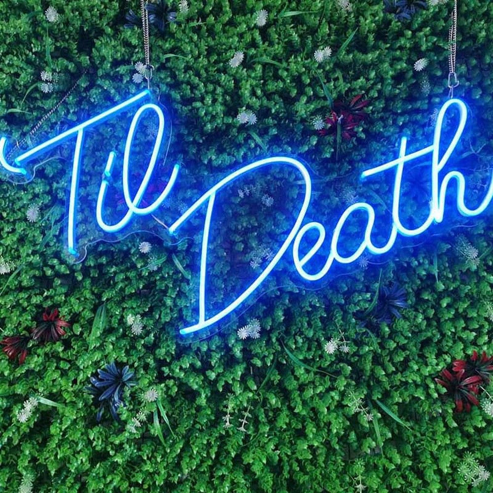 Til Death Neon Sign-Lighting