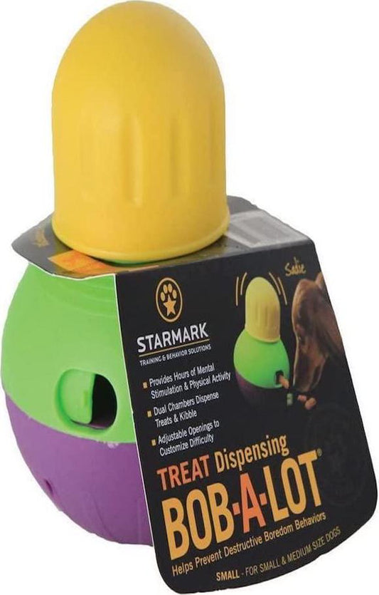 Treat Dispensing Bob-a-Lot Dog Toy, All Breed Sizes (Pack of 1)-