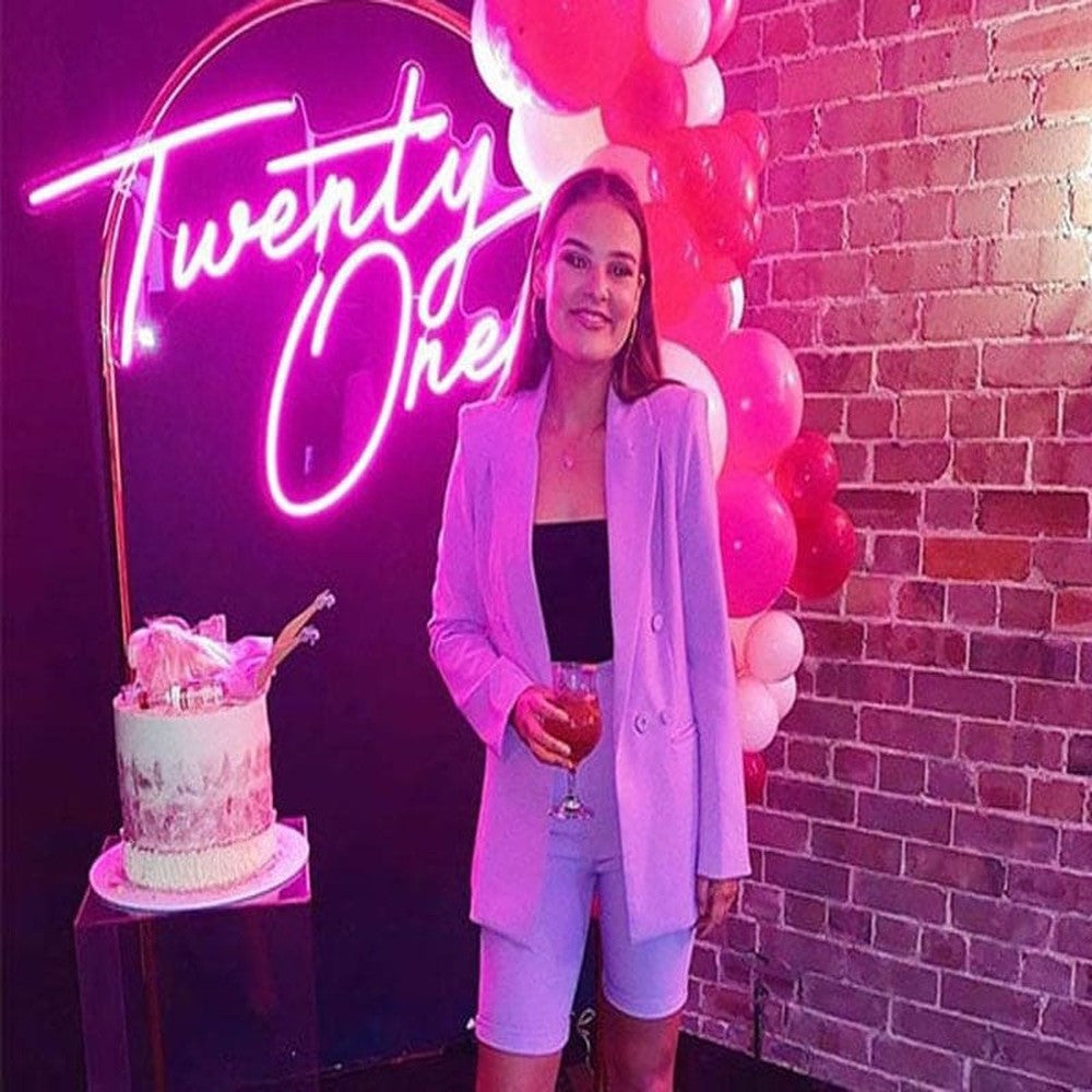 Twenty One Birthday Neon Sign-Lighting