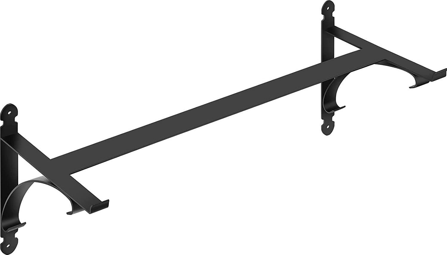 VEVOR Window Box Brackets 88lbs Planter Box Brackets 24 x 10.5 x 10 in Black Planter Mounting Bracket Iron Material Black Window Box Hanger Bracket for Flower Box Durable Window Box Holder-