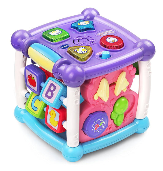 VTech Busy Learners Activity Cube, Purple-